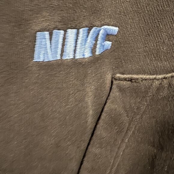 Nike Hoodie Mens Small Black Blue Swoosh Logo DM6873-010 Embroidered Pullover - Picture 6 of 16